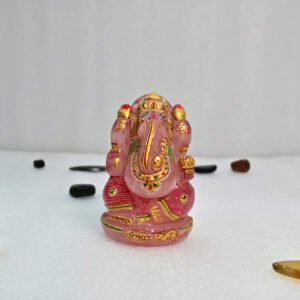 Rose Quartz Ganesh Statue