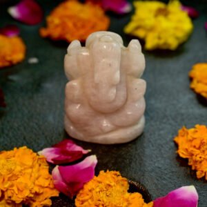 Rose Quartz Ganesh Statue