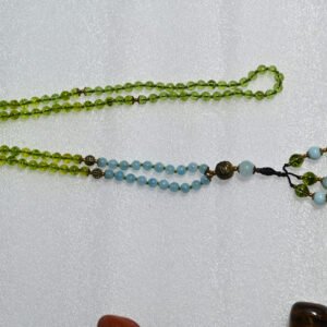 Peridot + Aquamarine Bracelet