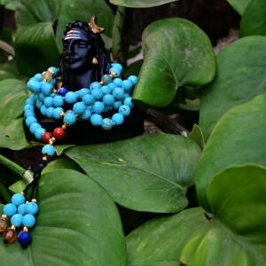 Turquoise Diamond Cut Mala