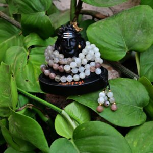 Multi Moonstone Diamond Cut Mala
