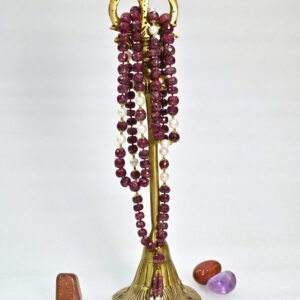 Ruby with Pearl Mala