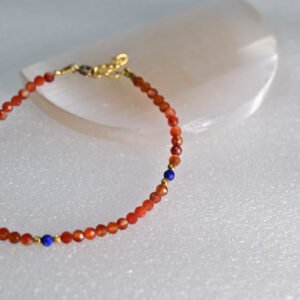 Carnelian with Lapis Lazuli Israeli Bracelet