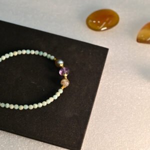 MOP with Amethyst Israeli Bracelet