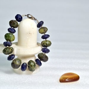 Azurite with Iolite Bracelet